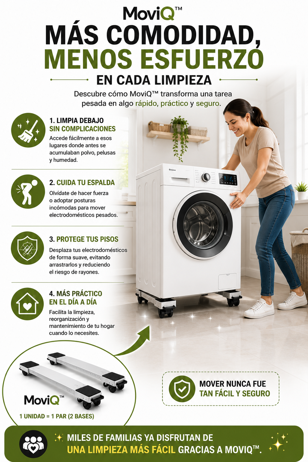 PROMO 2X1 Recibes 4 bases bases MoviQ