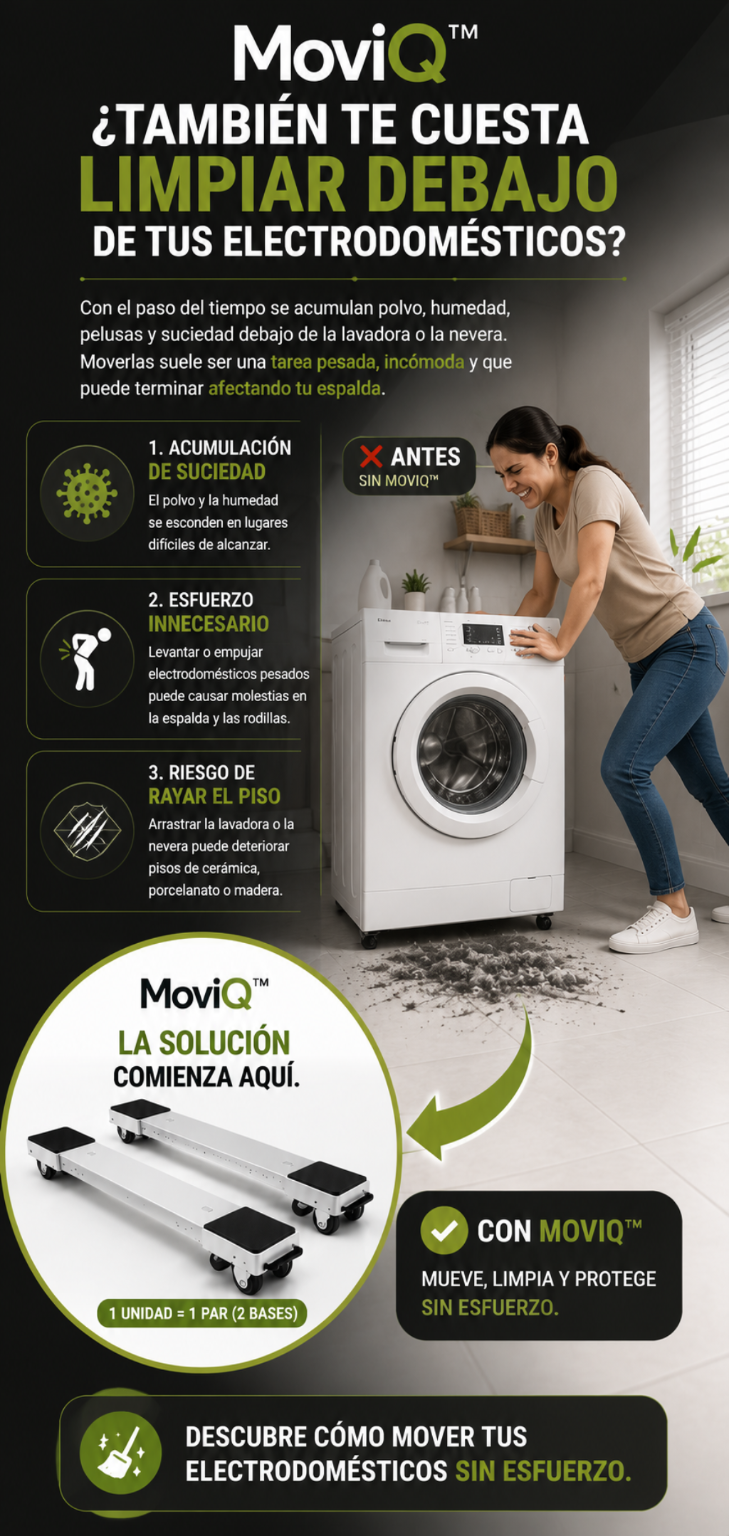 2x1 Soportes base con ruedas MoviQ